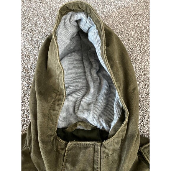 Old Navy Boys Utility Jacket – Size Small – Olive Green Hooded Canvas Coat - Picture 6 of 8